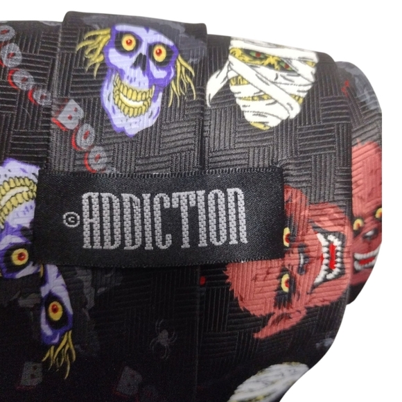ADDICTION Monster Invisible Man Werewolf Mummy Frankenstein Tie - Picture 4 of 5